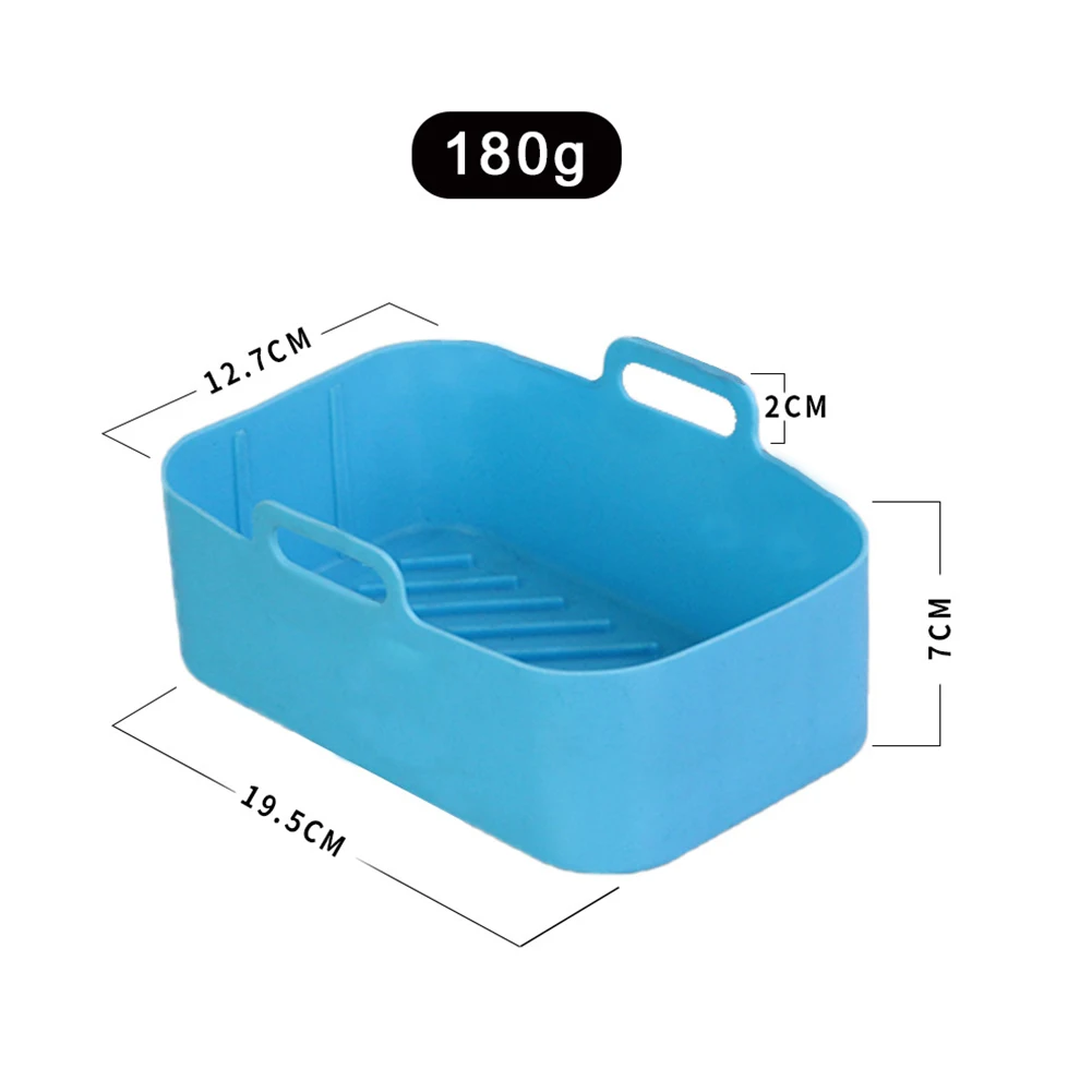 

1pcs Air Fryer Double Pot Accessories Silicone Baking Pan Rectangular Cake Round Shape Mold Kitchen Cake Cooking Baking Tools