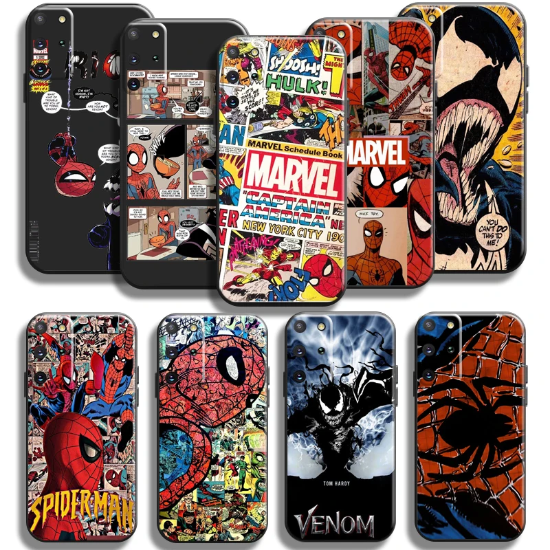 

Comics Spiderman Venom Phone Case For Samsung Galaxy S22 S21 S20 Plus Ultra S21 S20 FE 5G Funda TPU Carcasa Silicone Cover