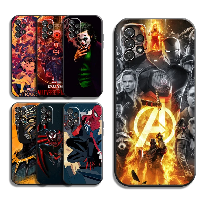 

Marvel Avengers Phone Cases For Samsung Galaxy S22 S20 FE S20 Lite S20 Ultra S21 S21 FE S21 Plus Ultra Soft TPU Coque Carcasa
