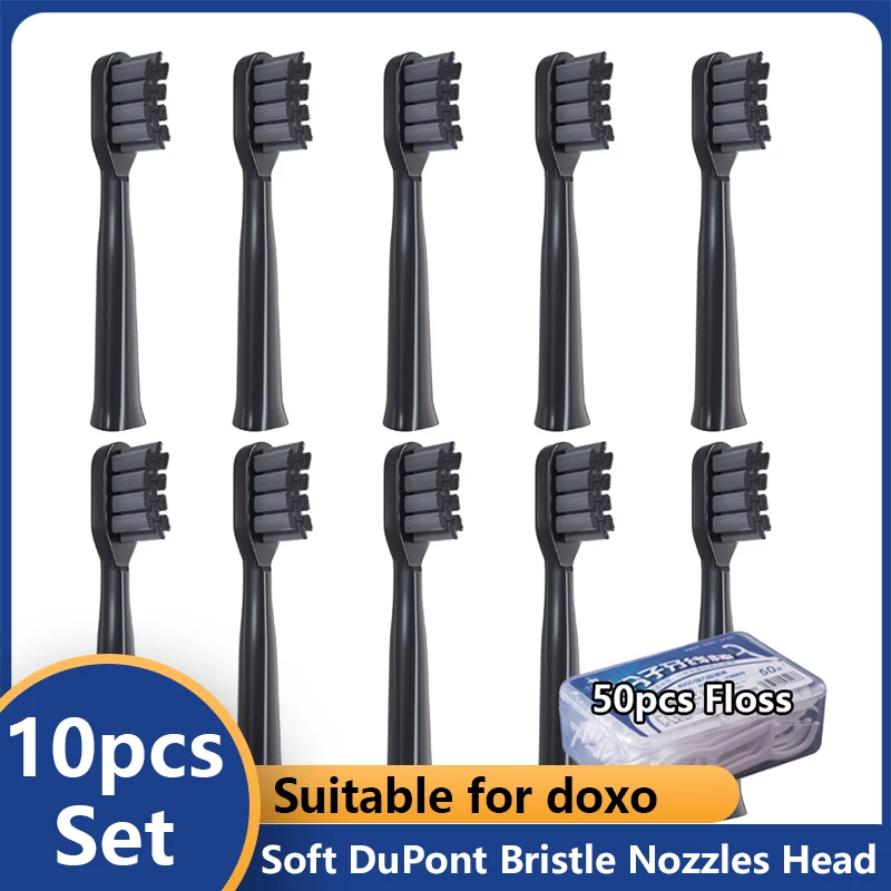 

10 шт., сменные насадки для электрической зубной щётки HUSUM