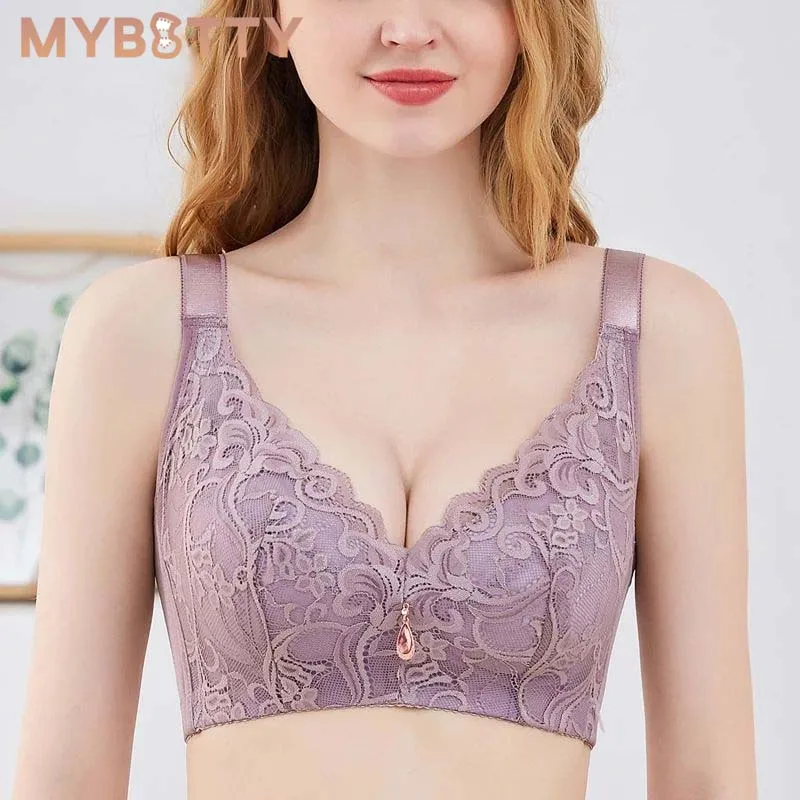 

Бюстгальтер MYBOTTY без косточек, женское нижнее белье, сексуальный кружевной бюстгальтер, женское нижнее белье с тонкой чашкой от 36 до 46