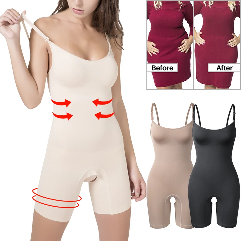 

Shapewear Women Bodysuit Shorts Butt Lifter Body Shaper Tummy Control Flat Belly Underwear Nude Smooth Thigh Seamless Corset