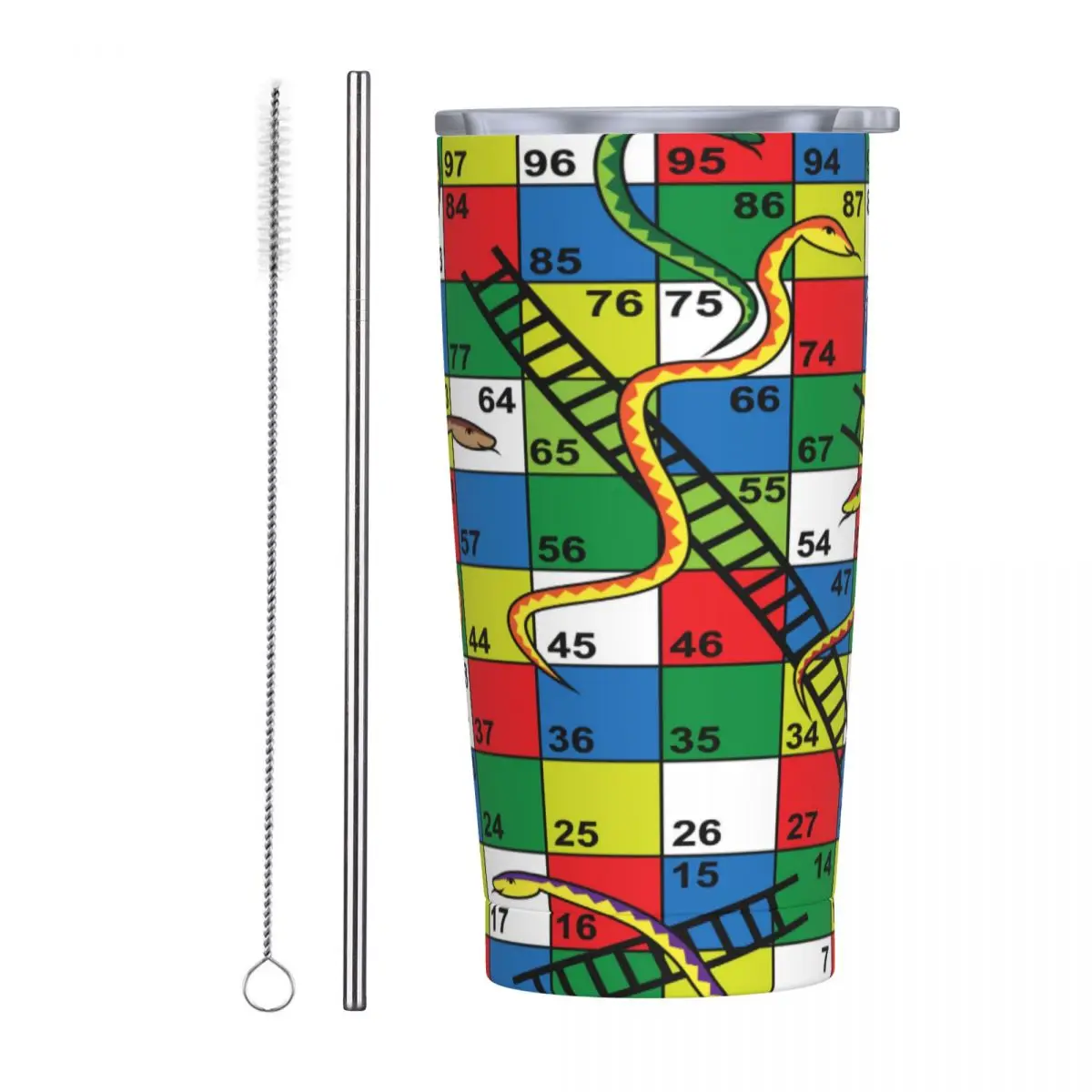 

Термос из нержавеющей стали, 600 мл, с узором в виде змеи и лестниц