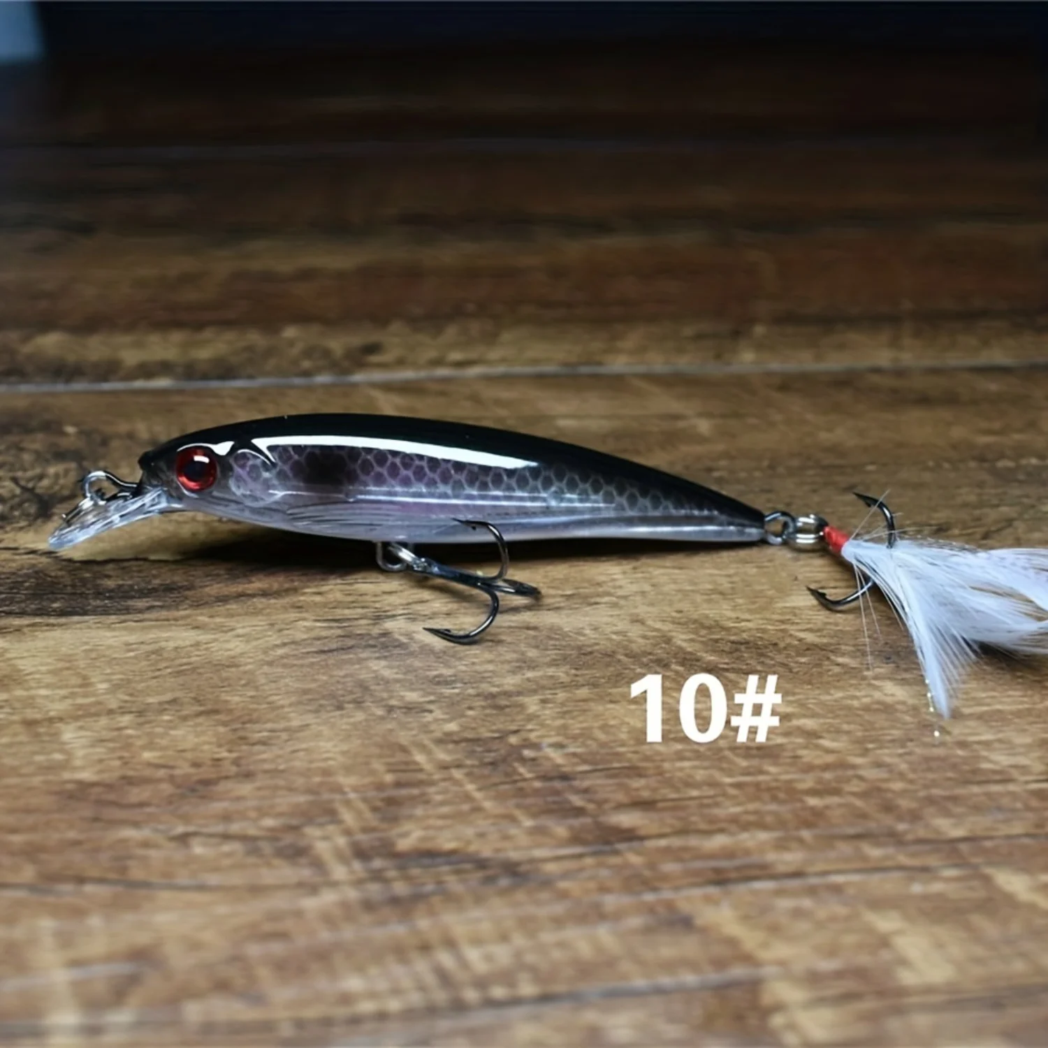 10 шт. 3D бионическая приманка для ловли гольяна — 9 см/3 54 дюйма 7 г лазерные глаза