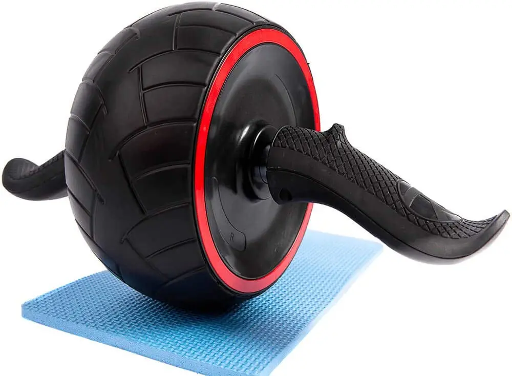 

Roda abdominal e lombar com retorno push up