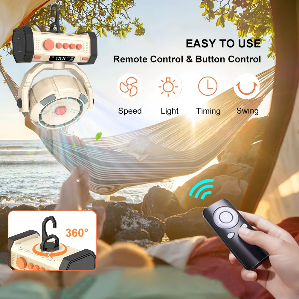 Портативный Беспроводной Вентилятор Для Кемпинга