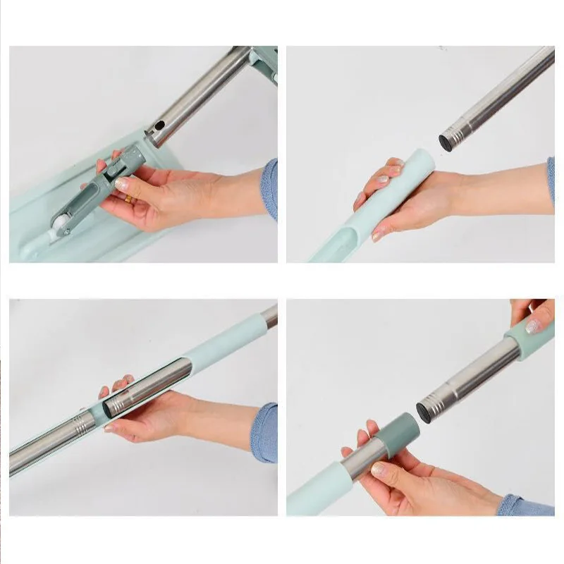 Squeeze Flat Mop Hand-free Wash Head 360 Rotation Lazy Mops With Microfiber Pads Wet Or Dry Floor Cleaning Product | Дом и сад