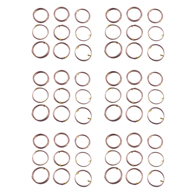 

54 рулона проводов бонсай, анодированный алюминий, бонсай, тренировочная проволока с 3 размерами (1,0 мм, 1,5 мм, 2,0 мм), всего 147 футов (коричневый)