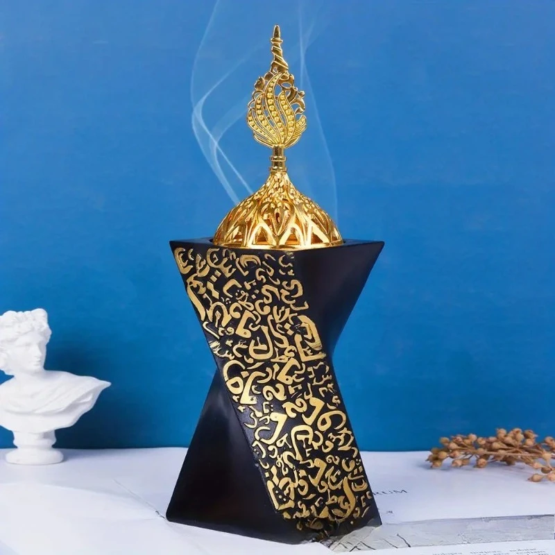 Фото Курильница для благовоний из смолы, курильница для бахур, курильница для угля, для йоги, спа, ароматерапии, офиса, домашнего декора №3
