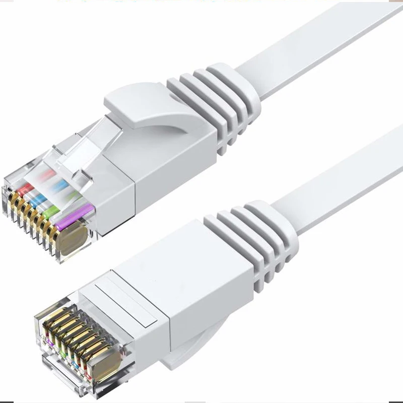 

4826 NO.2 0.15 M 15 Cm CAT6 Internet Platte Kabel Cord Patch Lood RJ45 Voor Router Laptop Kabel Ultrafijne Ethernet Patch Kabel