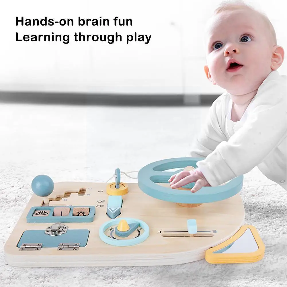 

Children Busy Board Children Sensory Learning Toys Skill Wooden Toys Toddler Toys Motor Educational Learning E7c0