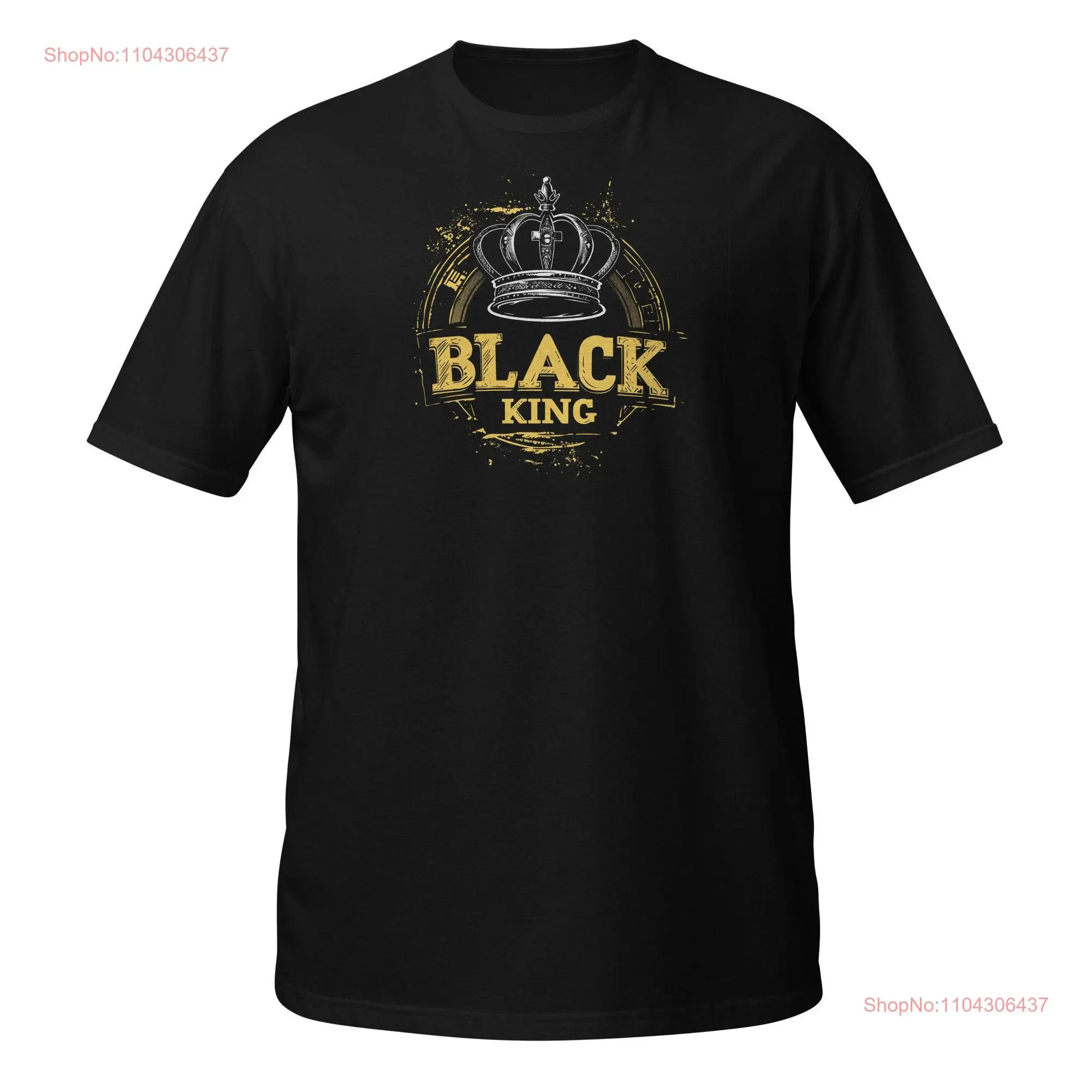 Мужская футболка Black King в афро-американском стиле с длинными или короткими