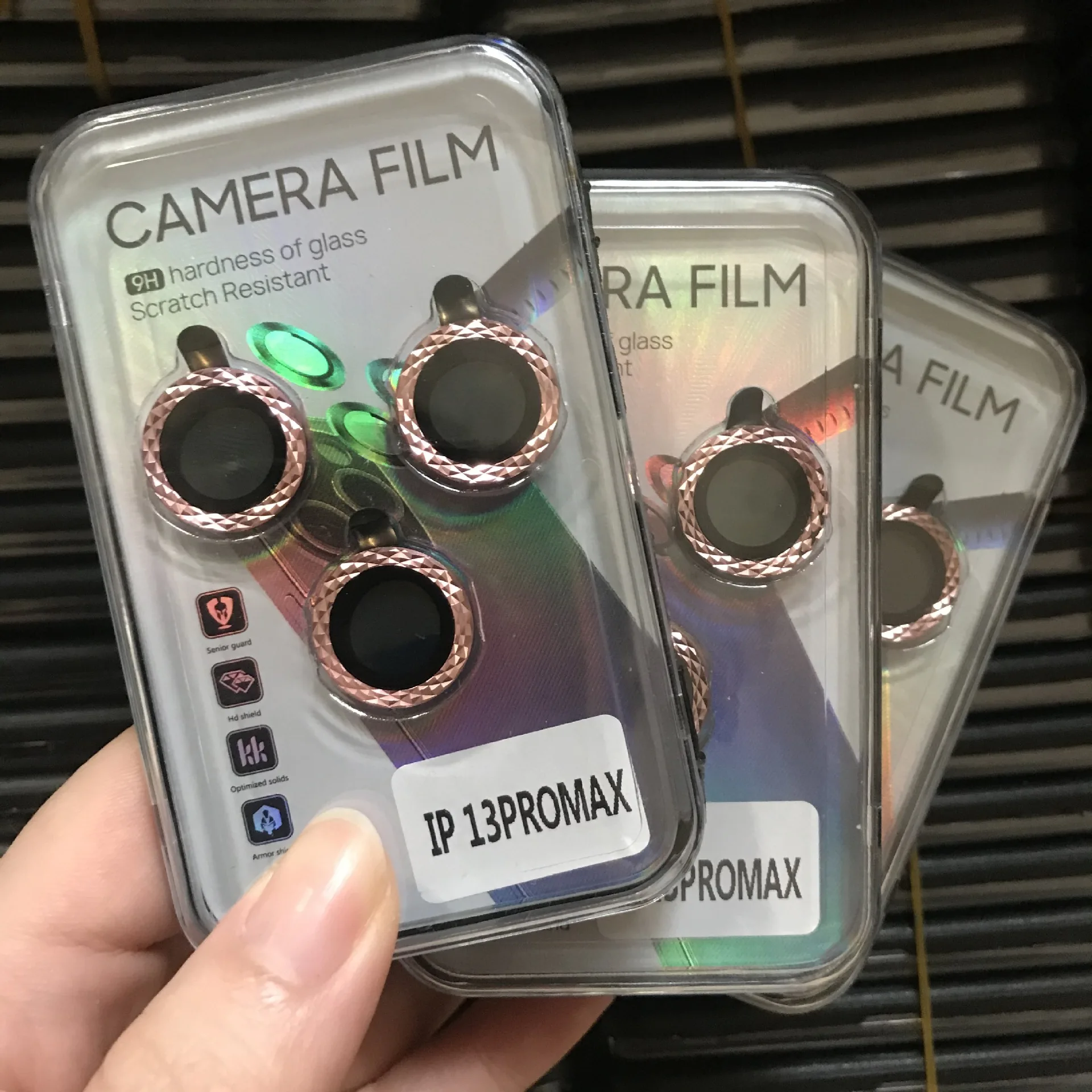 100set Luxury Diamond Camera Lens Protector on For iPhone 11 12 13 mini 14 pro max Back Camera Glass Protect Sticker Cap