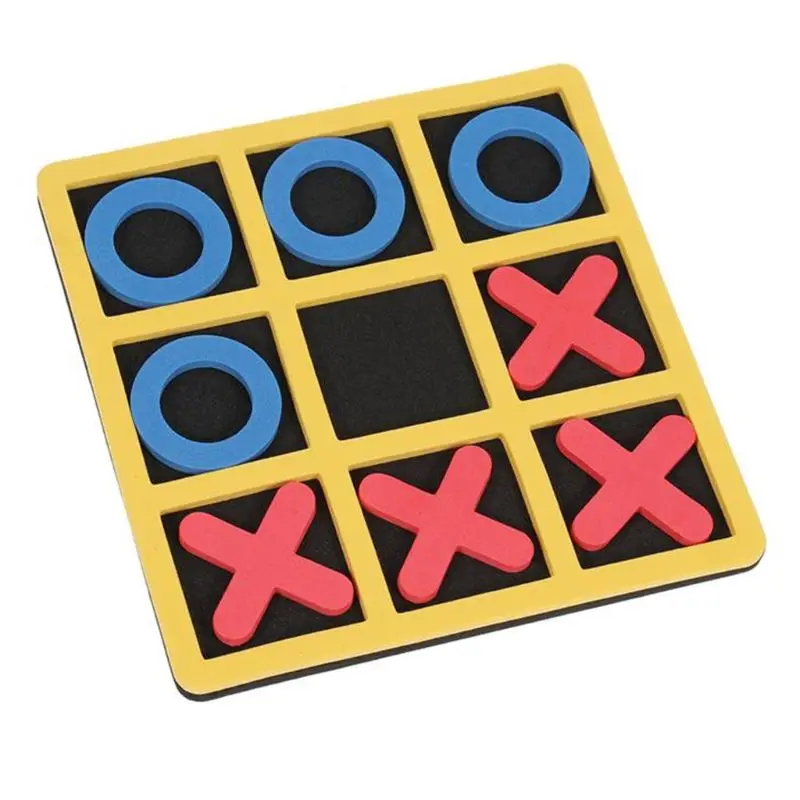 

3 Pieces Foam Toe Board Game Two-Player Parent-Child Interactive Board Games OX Chess Puzzle Board Game