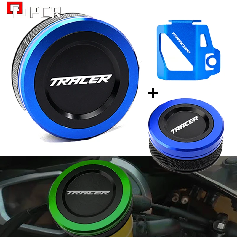 

For Yamaha Tracer 9 TRCAER 9GT 9 GT 2021-2023 Rear Front Brake Fluid Reservoir Cap Cylinder cover & Reservoir Guard Cover