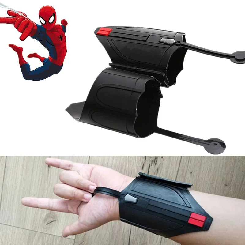 

2PCS Marvel Spiderman Peter Parker Cosplay Gloves The Avengers Superhero Web Shooter Props Decorate Figure Toy Cosplay Launcher