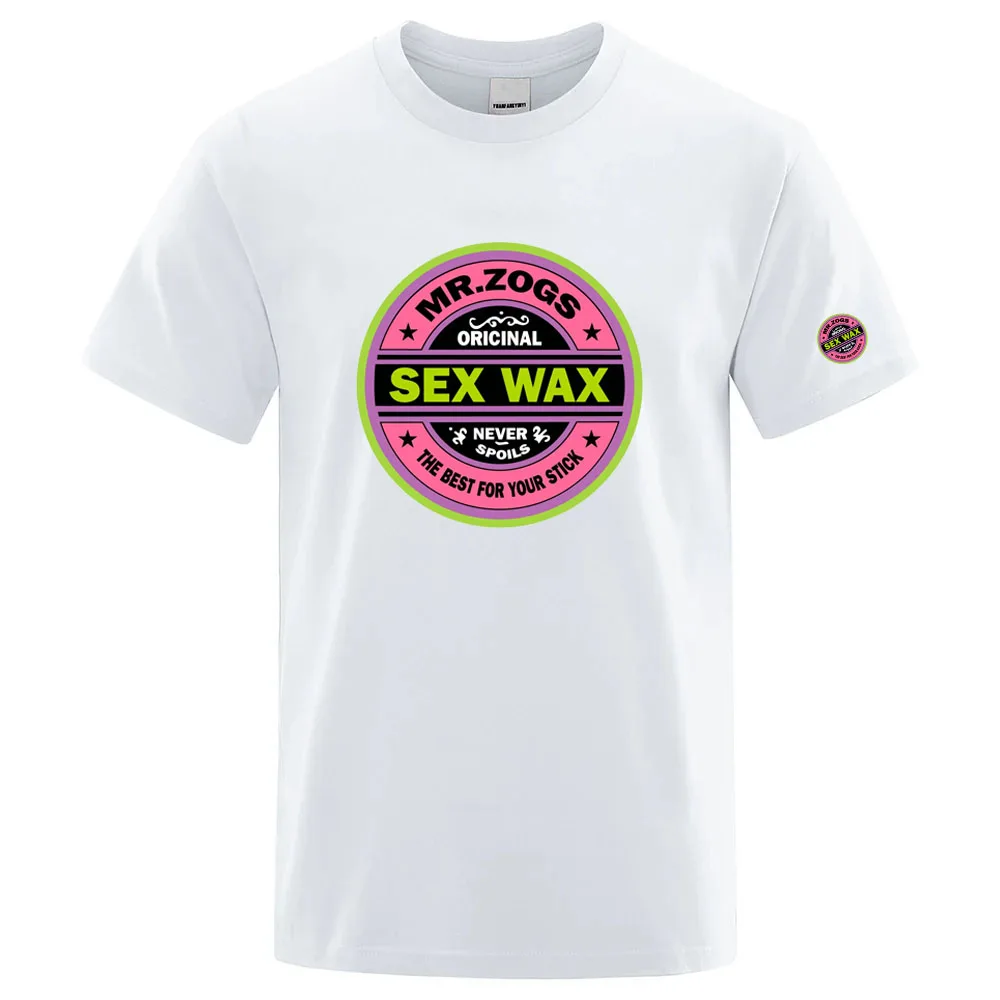 Sex Wax Mr Zogs Surf, новый стиль, легкая однотонная футболка с короткими рукавами, мужская летняя уличная модная универсальная футболка (art.: 3920d094571db) - 3920d094571db