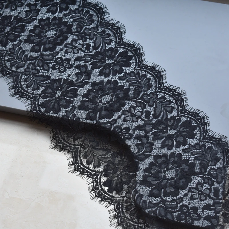 3 м/лот 27 см ширина ресниц кружевная отделка ткань цветок «сделай сам» ремесла свадебное платье одежда бюстгальтер кружевной материал ручной работы