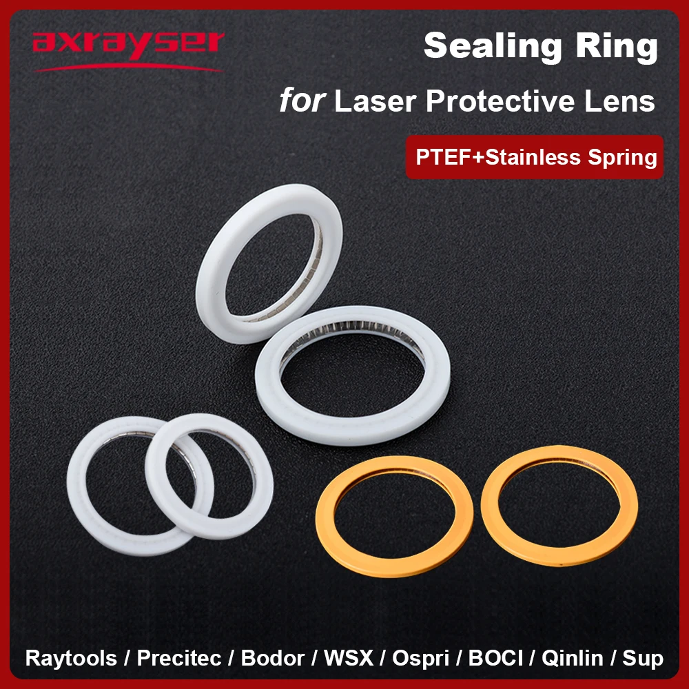 

Уплотнительное кольцо для линз Raytools Precitec Bodor WSX Ospri BOCI Qinlin Sup Ptfe+Stainless Steel