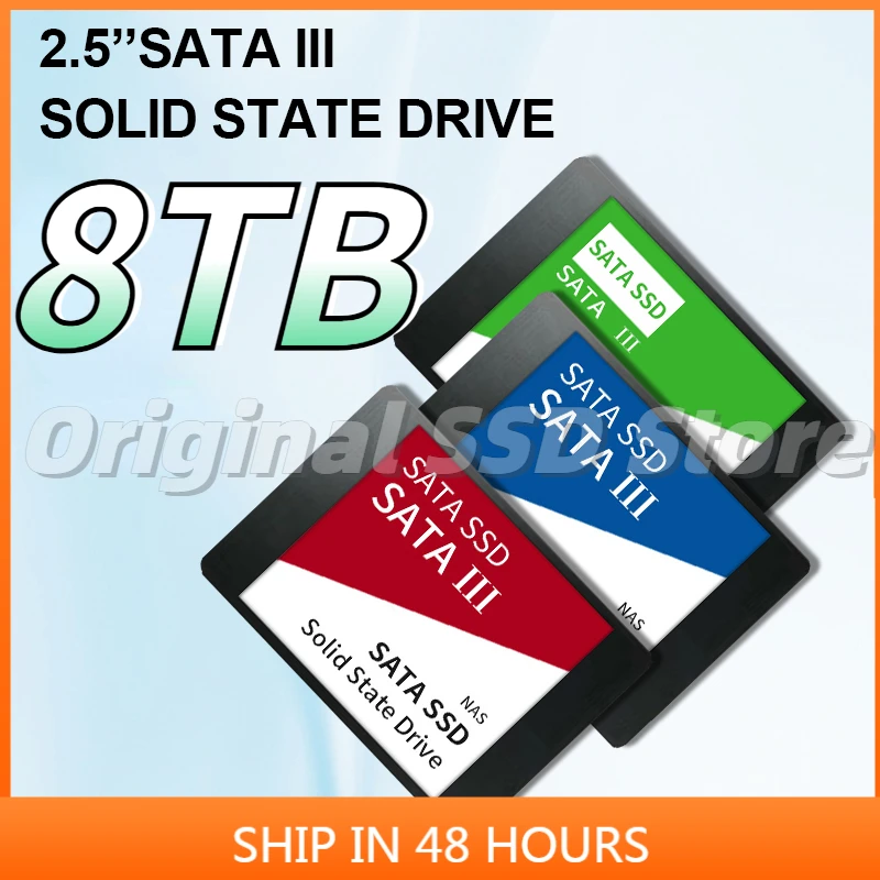 

Портативный 2,5-дюймовый внутренний жесткий диск SATAIII, высокоскоростной SSD-диск на 1 ТБ, внешний твердотельный жесткий диск на 4 ТБ, HDD для ноутбука/настольного компьютера/PS4/PS5