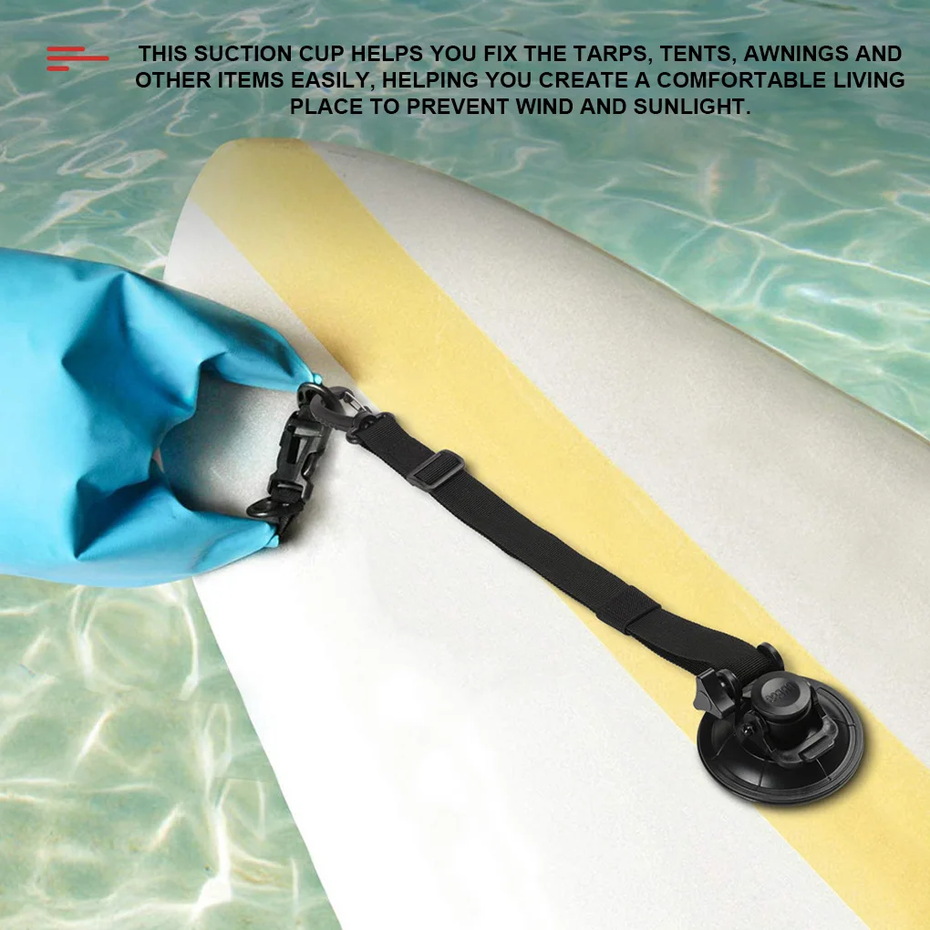 

2Pcs/Set Suction Cup Hook Outdoor Camping Hiking Suction Cup Anchor Hook Reusable Tie Down Home Securing Hooks Hook Carabiner