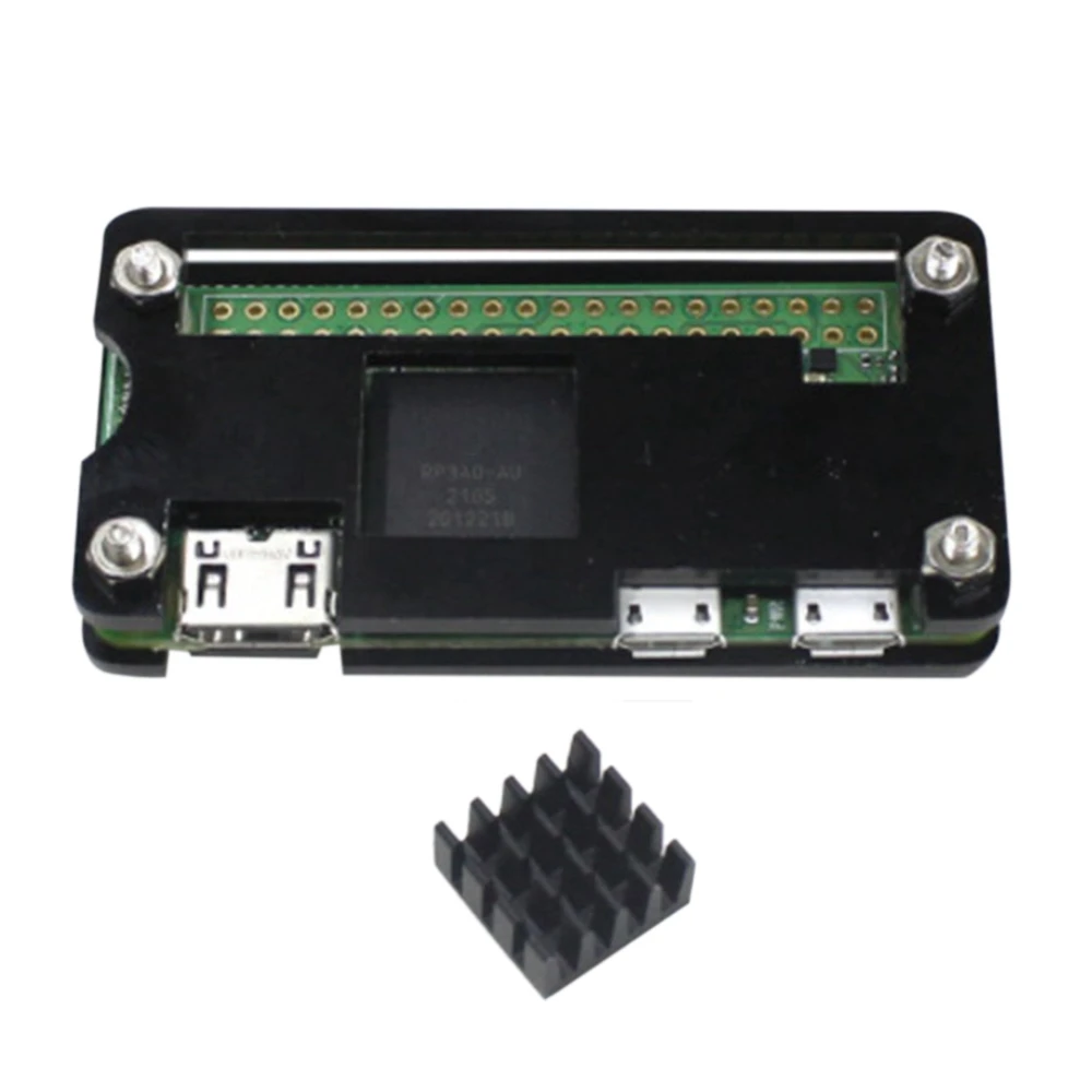 

Чехол для Raspberry Pi Zero 2 W макетная плата 1 ГГц четырехъядерный 64-разрядный ARM Cortex-защитный корпус для ЦП A53 черный