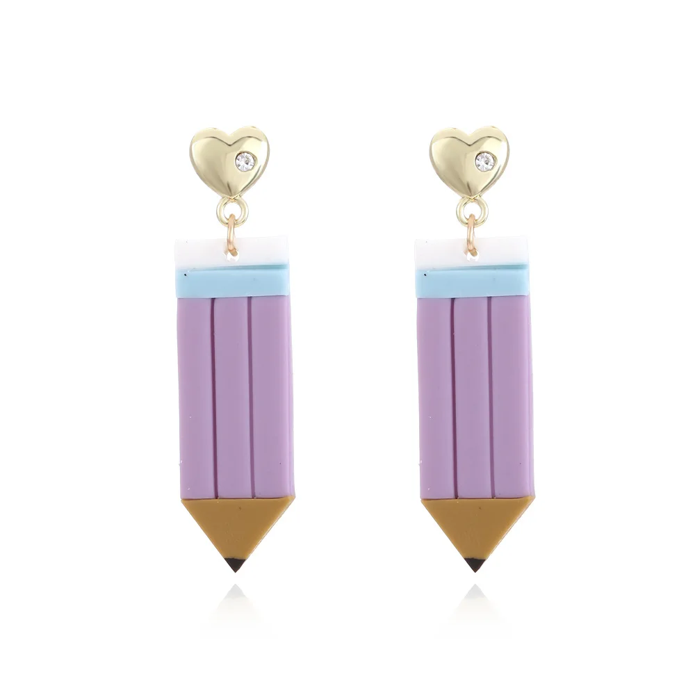 

XUYE Fresh and artistic fan long soft clay pencil earrings personality geometric earrings fashion luxury brand jewelry