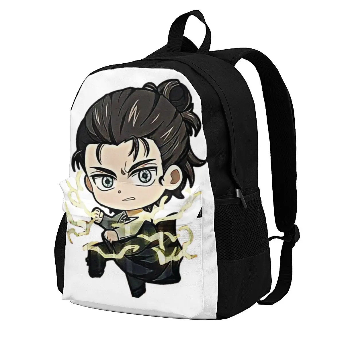 

Chibi Eren рюкзаки Эрена йера Аниме Манга aot бег унисекс большой рюкзак уличная одежда сумки из полиэстера
