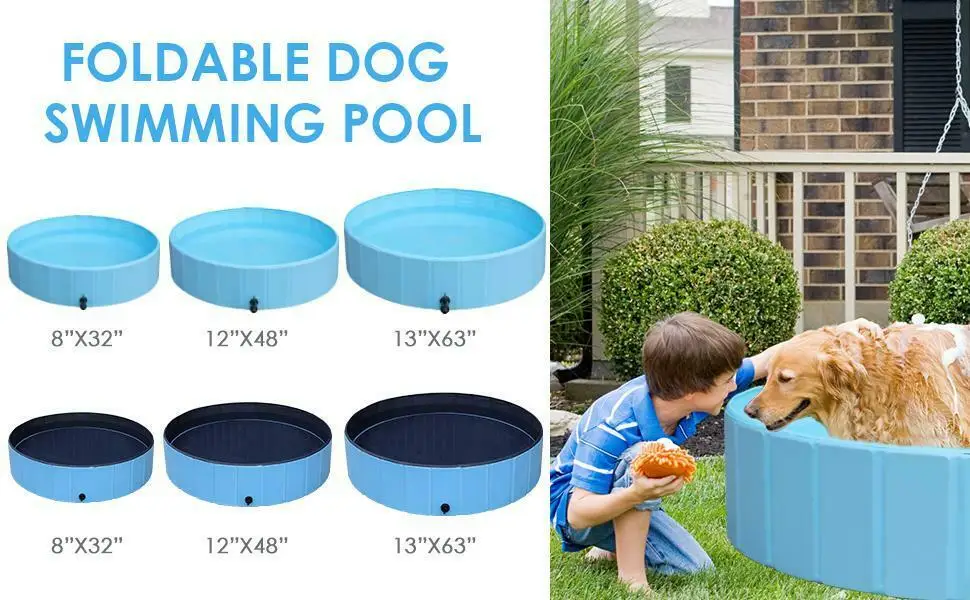 

Dog Pool Foldable Pet Bath Pool Kiddie Pool for Kiddie Bathing Swimming Tub for Pet Swimming Pool Pet Bath Supplies
