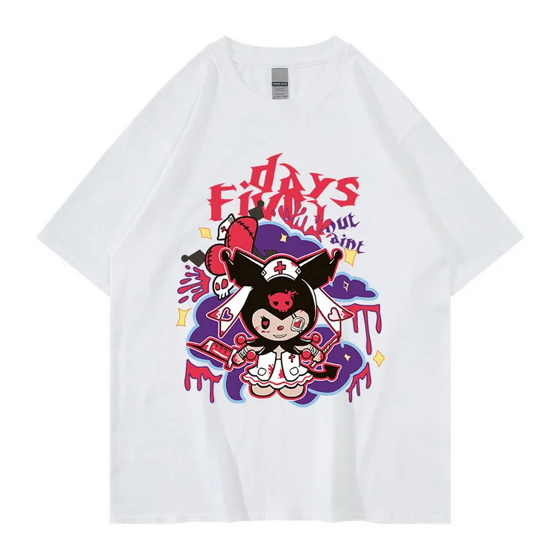 Новинка 2022 Мужская футболка в готическом стиле классная с принтом аниме топы