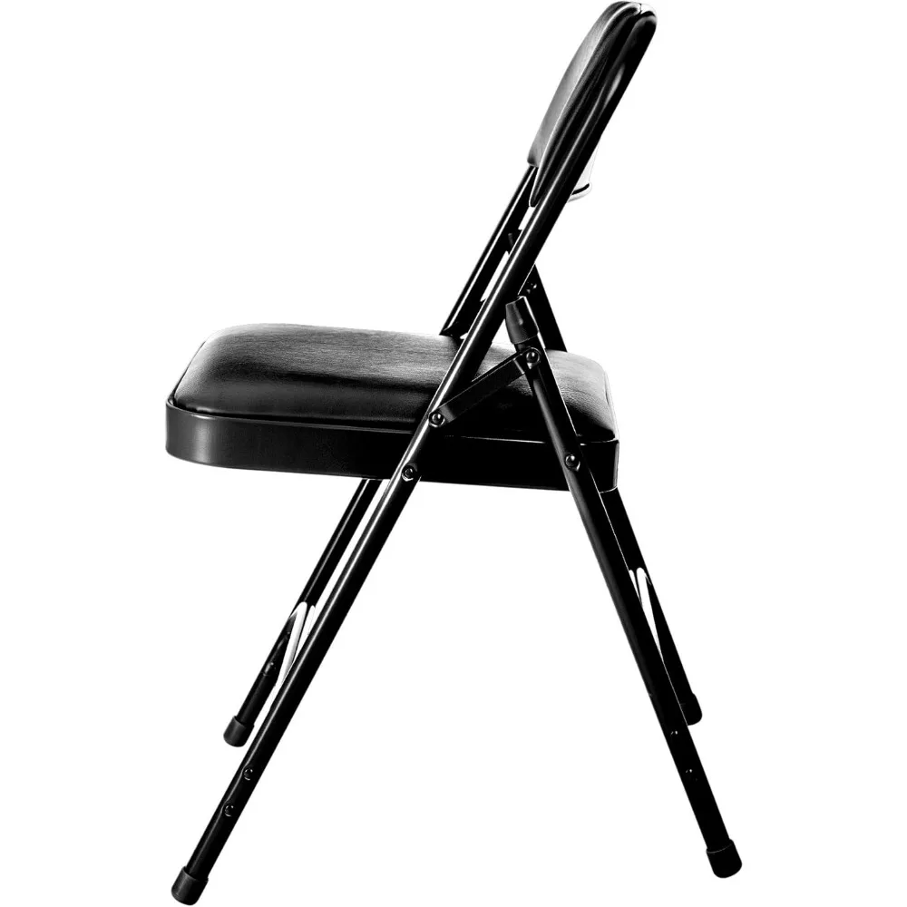 (4 шт.) складной стул с мягкой подкладкой черный цвет