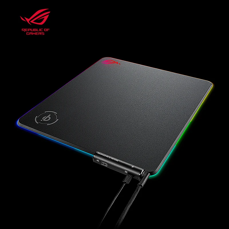 

NEW ROG Balteus Flame Armor Symphony QI wireless charging USB interface non-slip gaming competitive mouse pad
