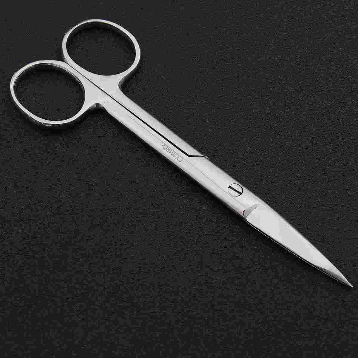 

Scissors Stainless Steel Operating Dissecting Straight Nurses Nursing Shears Hair Accessories Eyebrow Nurse Nail Cutting Aid