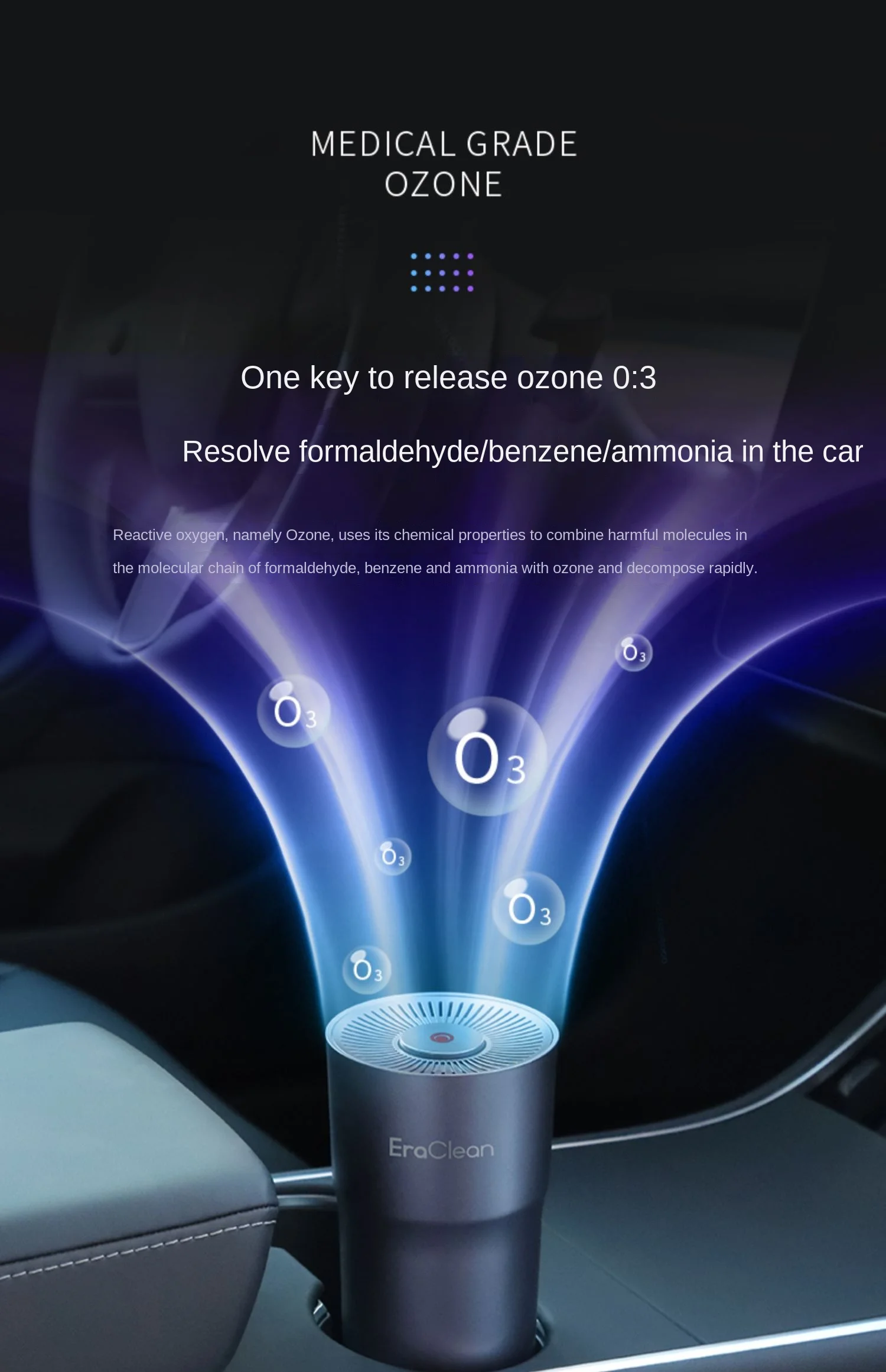 EraClean автомобильный очиститель воздуха новый дезодорант-дезодорант Анионный