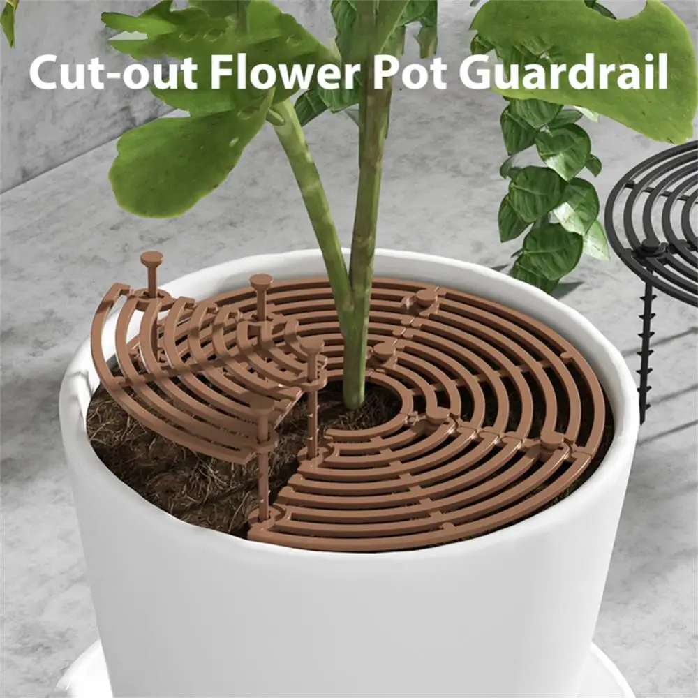 

19/30/52cm Multi-use Flower Pot Cover Square/Round Flowerpot Grid Baby Safety Soil Guard Covers Home Plant Protector Garden