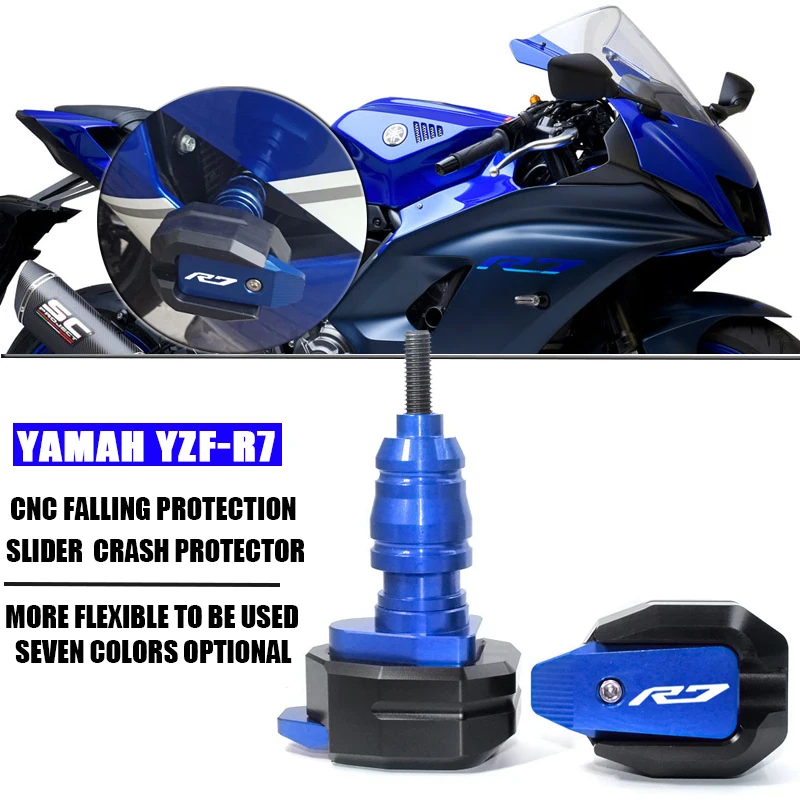 For YAMAHA YZF-R7 YZF R7 YZF R7 2021 2022 Motorcycle CNC Falling Protection Frame Slider Fairing Guard Anti Crash Pad Protector