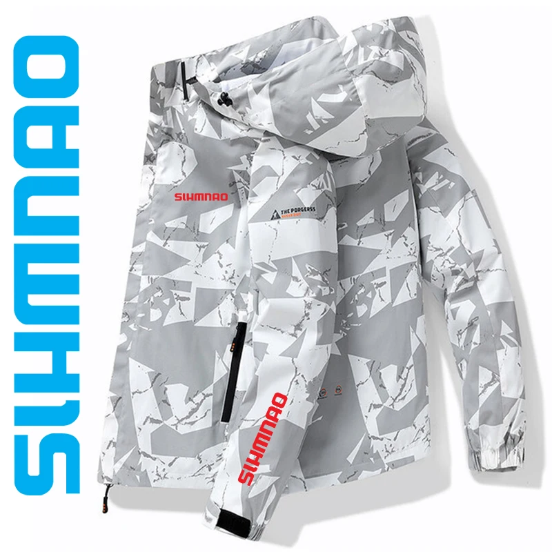 

2023 Cycling Suit Men's Autumn and Winter Outdoor Waterproof Windproof Sports Mountaineering Hooded Hiking Fishing Jacket