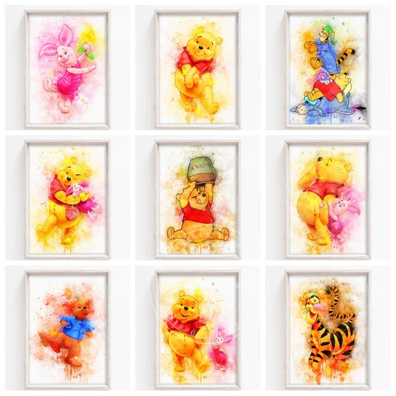 Disney 5D Diamond Painting Diamond Embroidery Winnie the Pooh Tigger piggy donkey Series Cross Stitch Kits Mosaic Home Decor