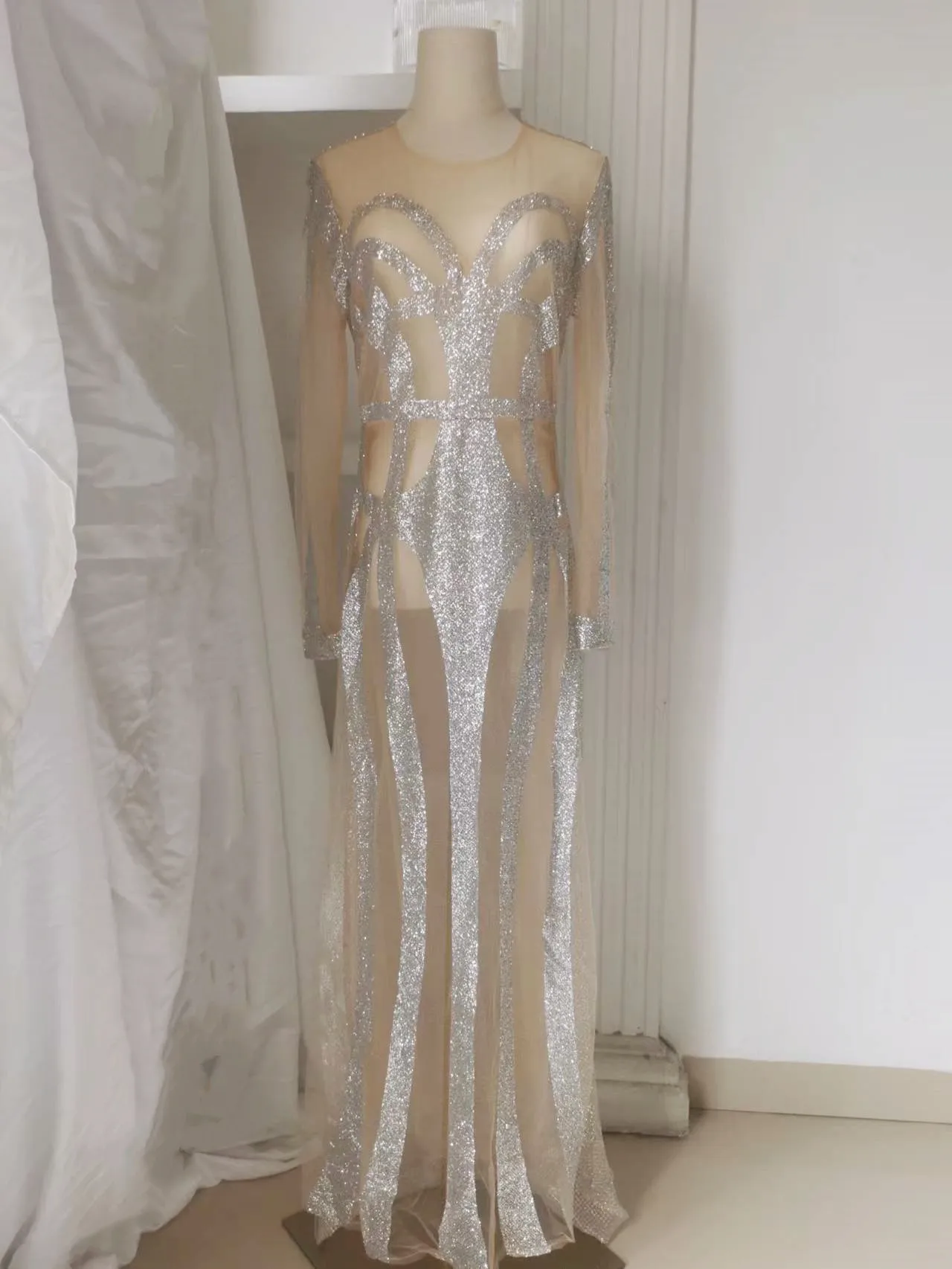 Prom Dresses for Women 2022 Sexy Sprinkled Gold Banquet Package Hip Mermaid Evening Party Maxi Dress Woman Clothing Vestidos