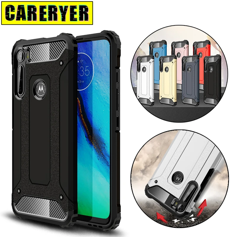 

Shockproof Radiating Phone Case For Motorola One Fusion Plus Action Vision Armor Anti-Fall Back Cover for Moto Zoom Power Macro
