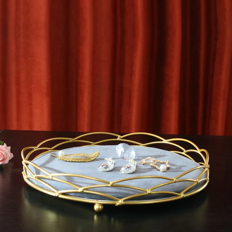 

Jewelry Holder Jewelry Tray Organizer With Golden Edged For Earring Necklace Bracelet Organizer, Home Decor Wedding Gift