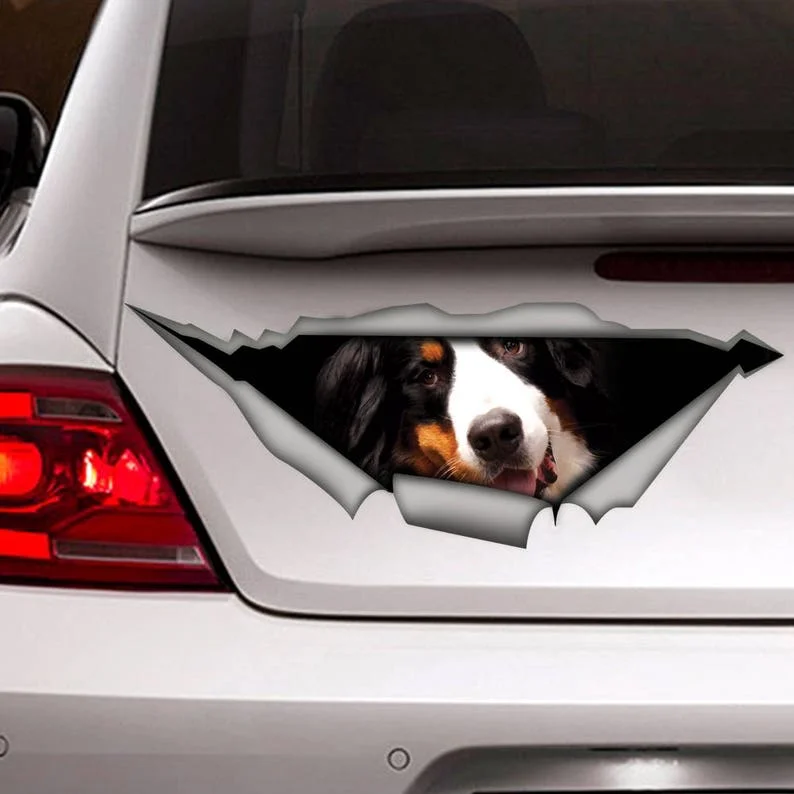 

Funny dog car sticker goods window pvc car sticker brand motorcycle accessories crack vinyl car stickers car decals decorative
