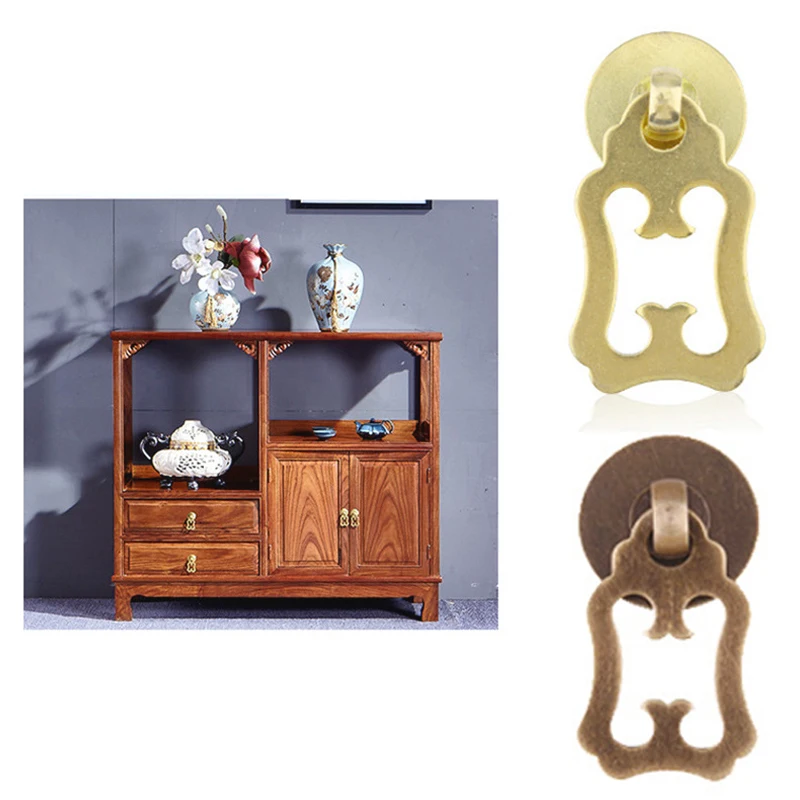 

Antique Color Chinese Bronze/Copper Handle Drawer Medicine Cabinet Furniture Retro Kitchen Cabinet Handles Small Size New