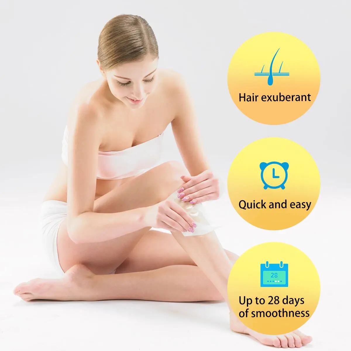 5 шт. двусторонние восковые полоски для удаления волос