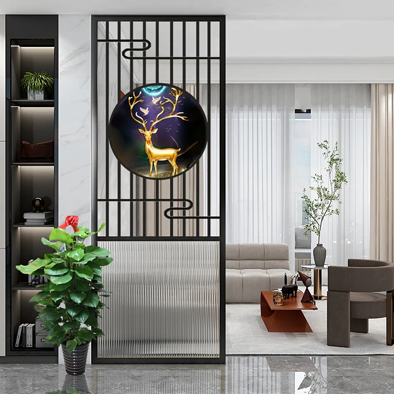 

Светильник роскошный экран из нержавеющей стали для гостиной, современная стеклянная перегородка на заказ, домашняя Минималистичная стена в скандинавском стиле