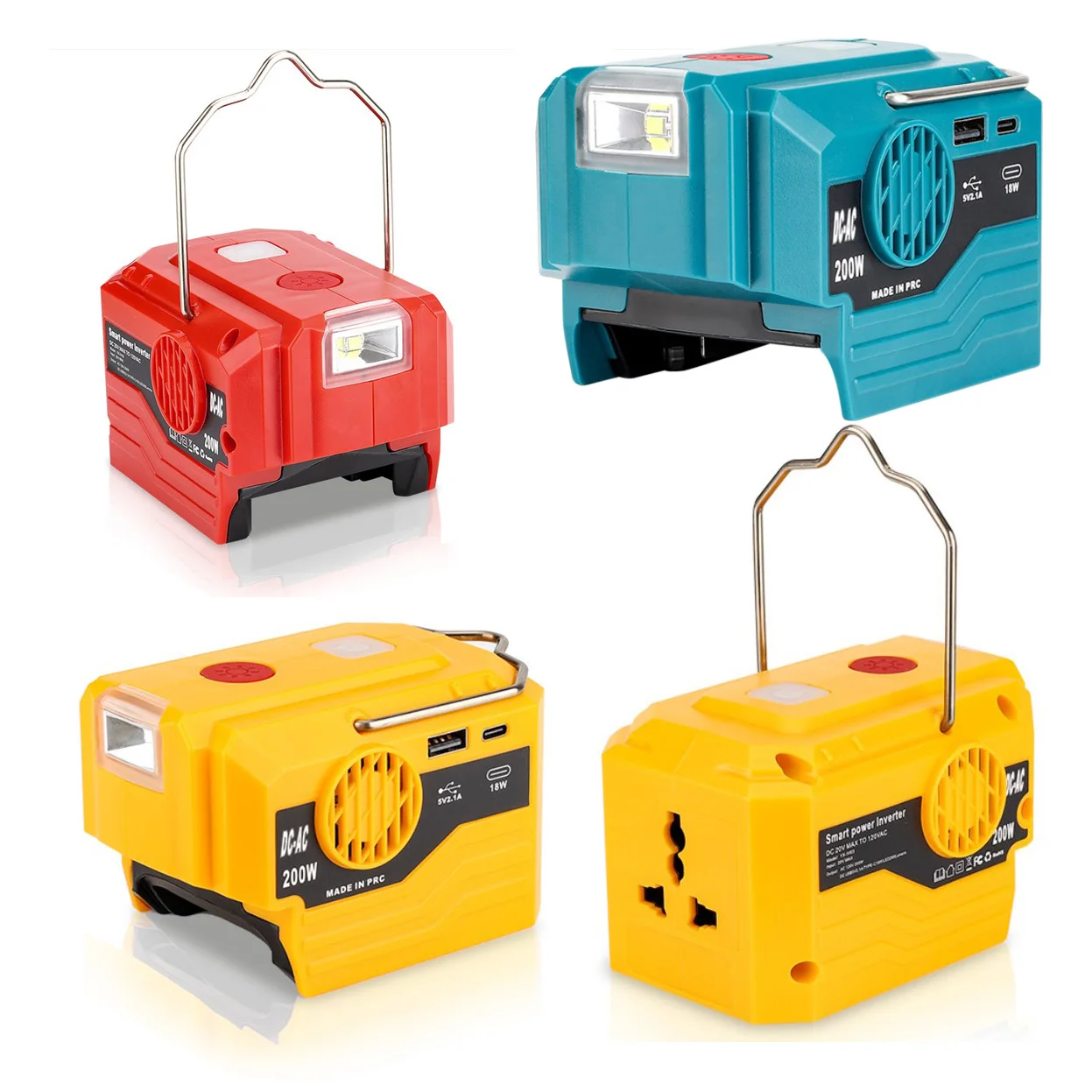 200 Вт инверторный генератор для Bosch 18 В адаптер батареи кемпинг рабочий фонарь 220