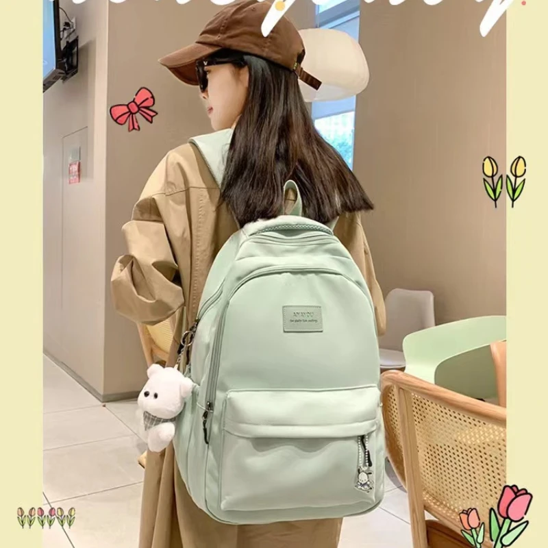 Стильная вместительная сумка Снова в школу женский рюкзак для ноутбука школьный