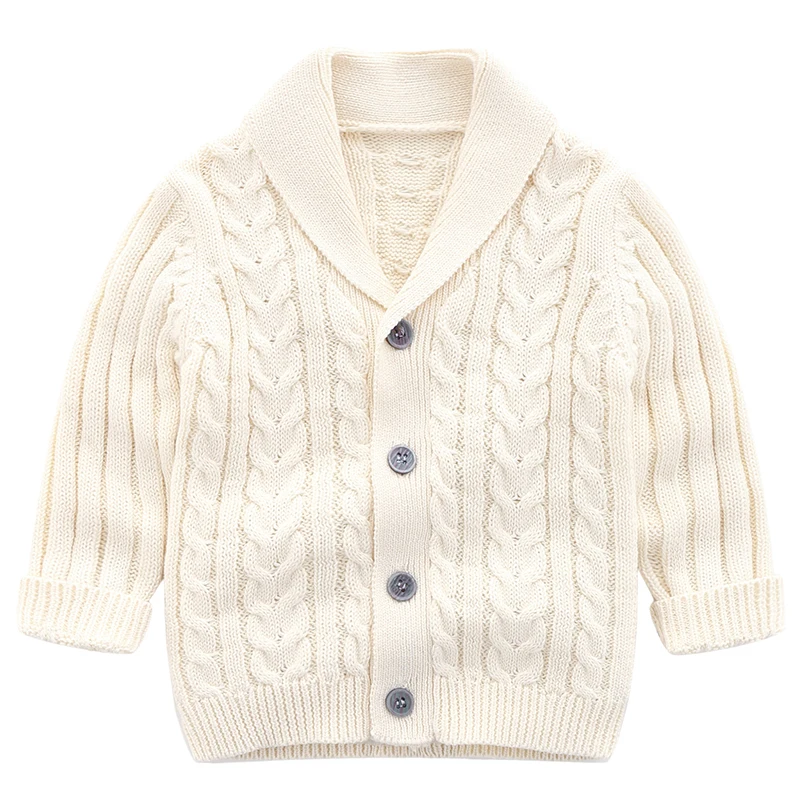Вязаное пальто для маленьких мальчиков и девочек Детский свитер вязаные