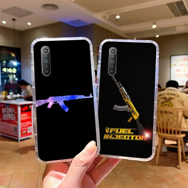 

AK47 Gun Phone Case For Samsung S20 S21 Note20 A71 A30s A52 Plus Ultra lite Transparent Nax Fundas Cover