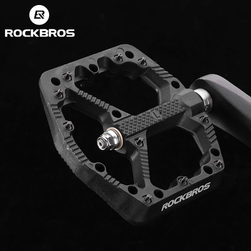 

ROCKBROS Bike Pedals Non-slip Mtb Bmx Cycling Pedals Nylon Ultralight Waterproof Bike Platform Pedals MTB Bicycle Accessories